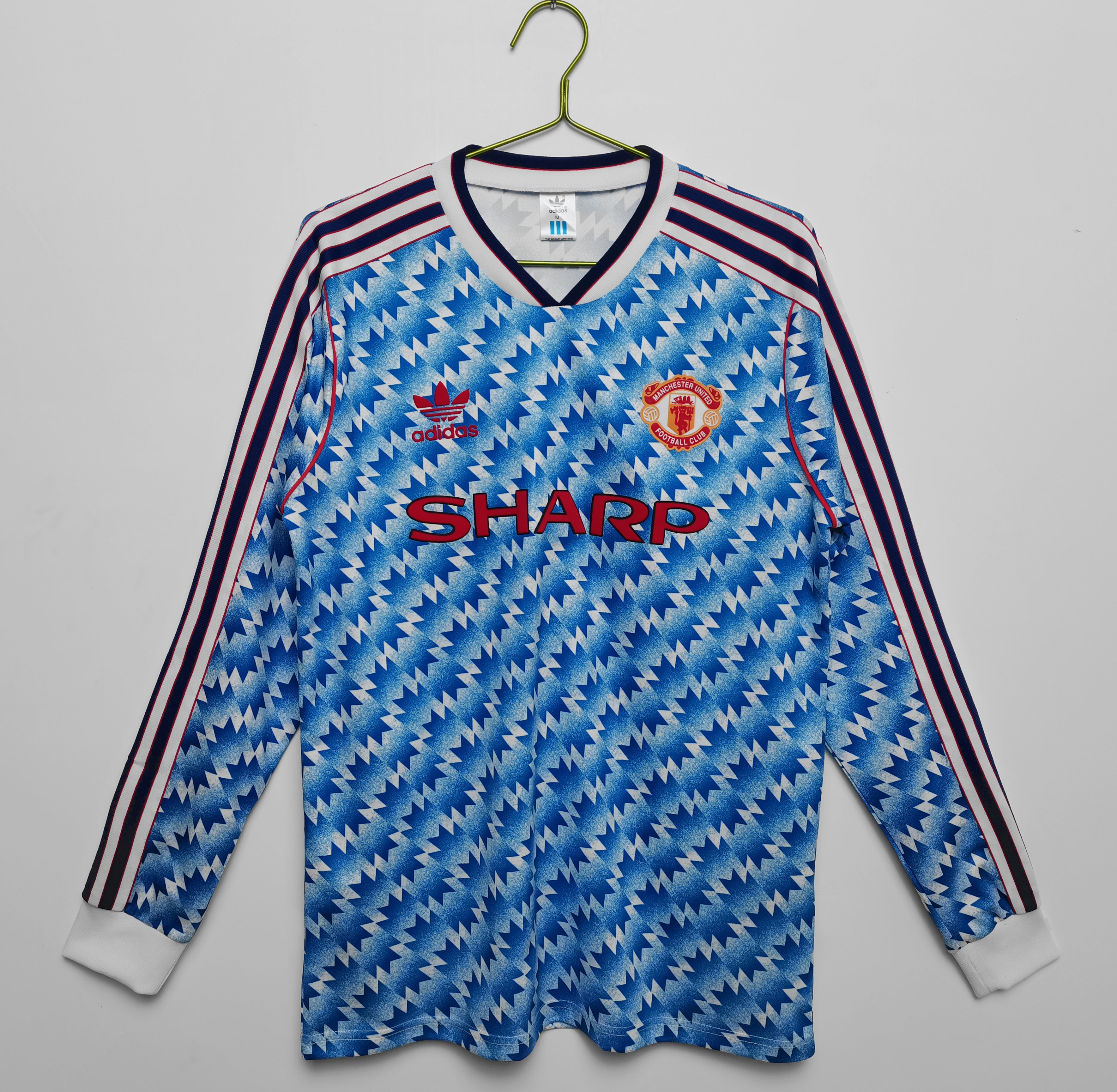 Manchester United 2da Equipación 1990/91 Manga Larga