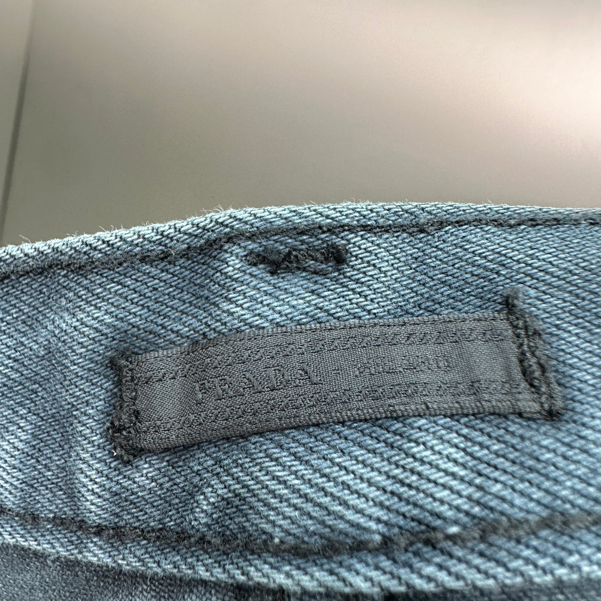 Prada Classic Straight-Fit Faded Dark Slate Jeans