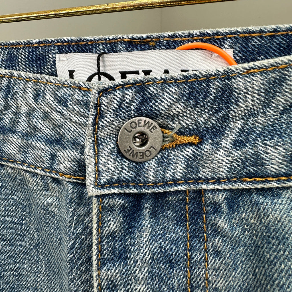 Loewe Faded Blue Denim Pants – Straight Fit