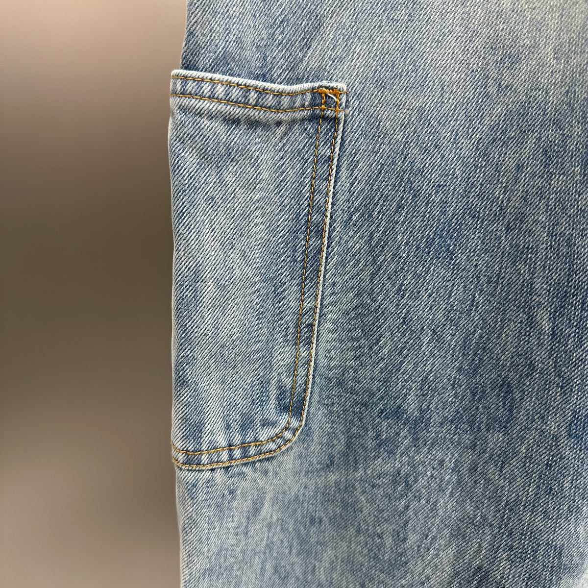 Louis Vuitton Vintage Wash Straight-Fit Workwear Denim Trousers