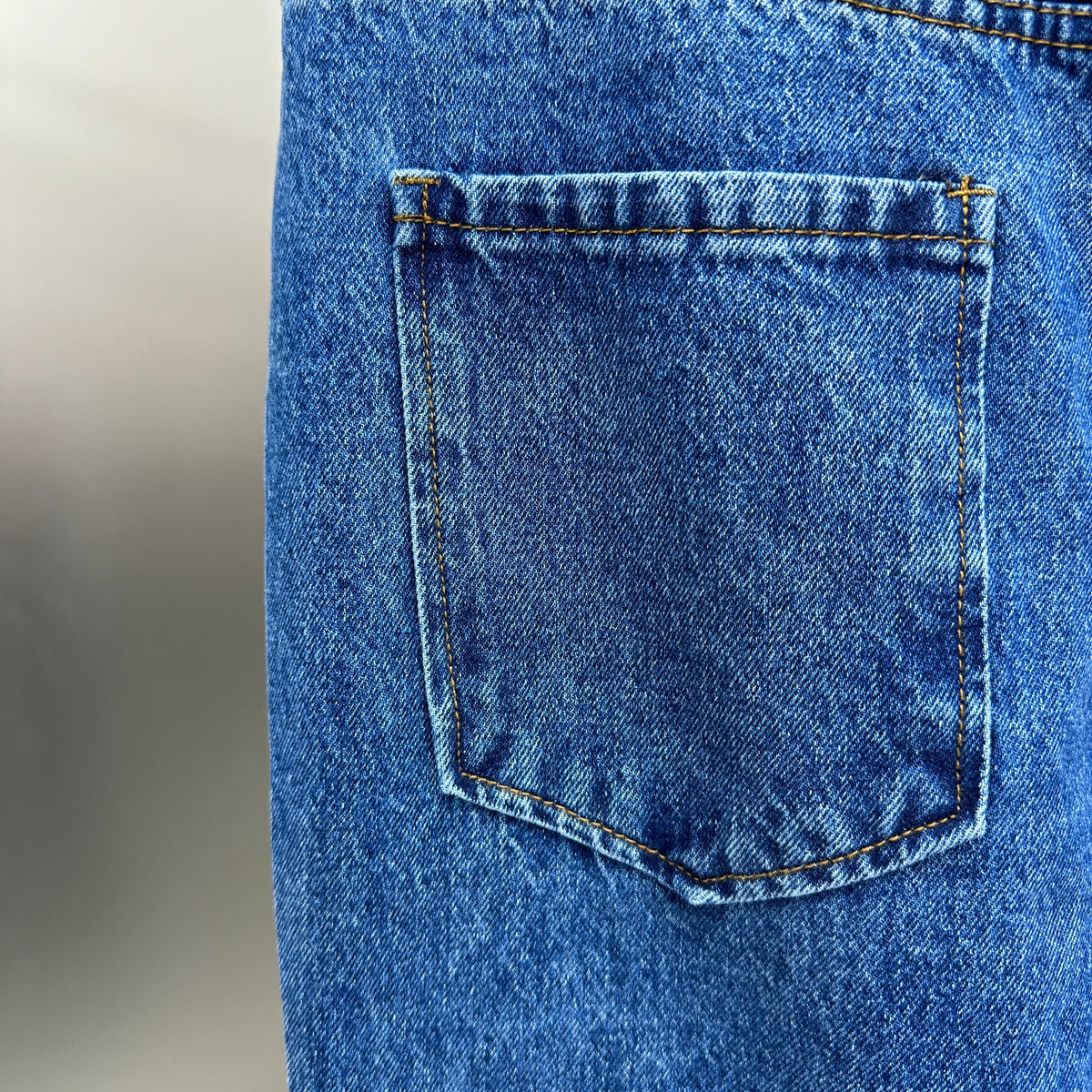 Loewe Anagram Patchwork Straight Denim Pants – Mid-Blue Wash