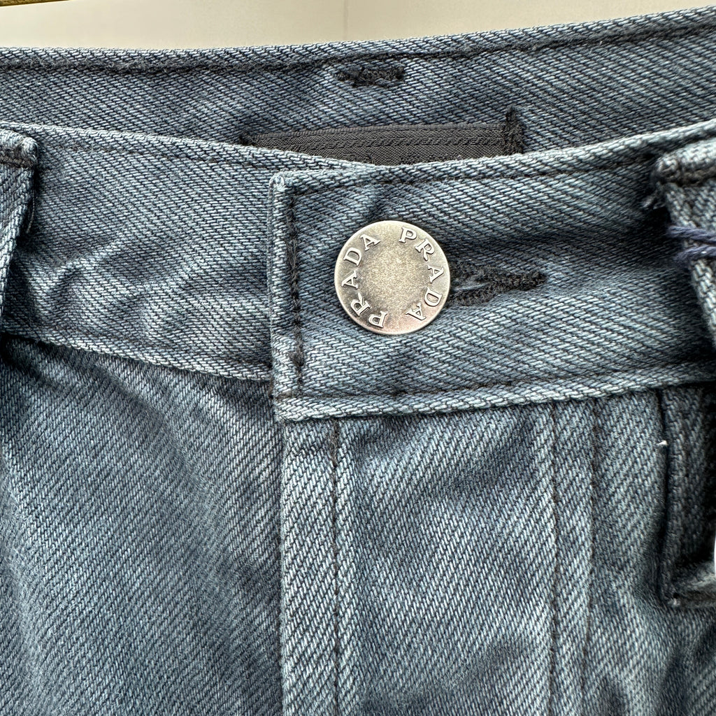 Prada Classic Straight-Fit Faded Dark Slate Jeans