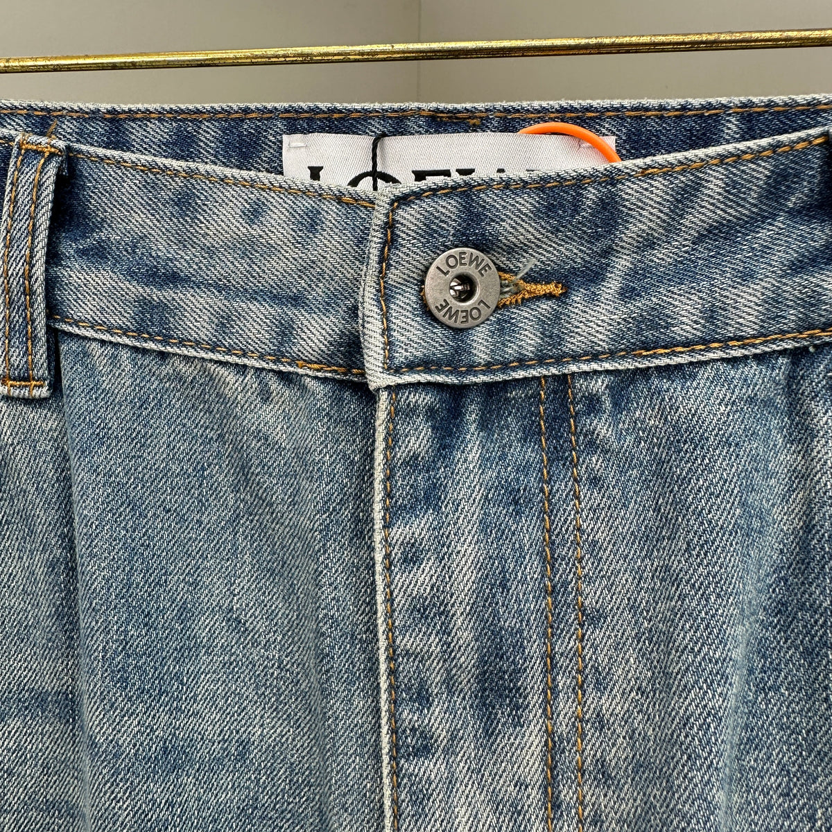 Loewe Faded Blue Denim Pants – Straight Fit