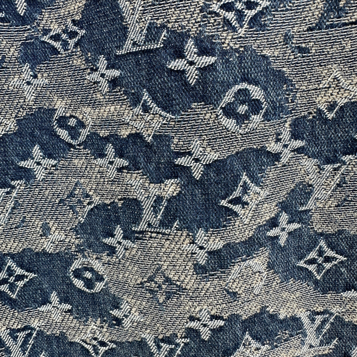 Louis Vuitton Camouflage Monogram Denim Trousers – Washed Blue