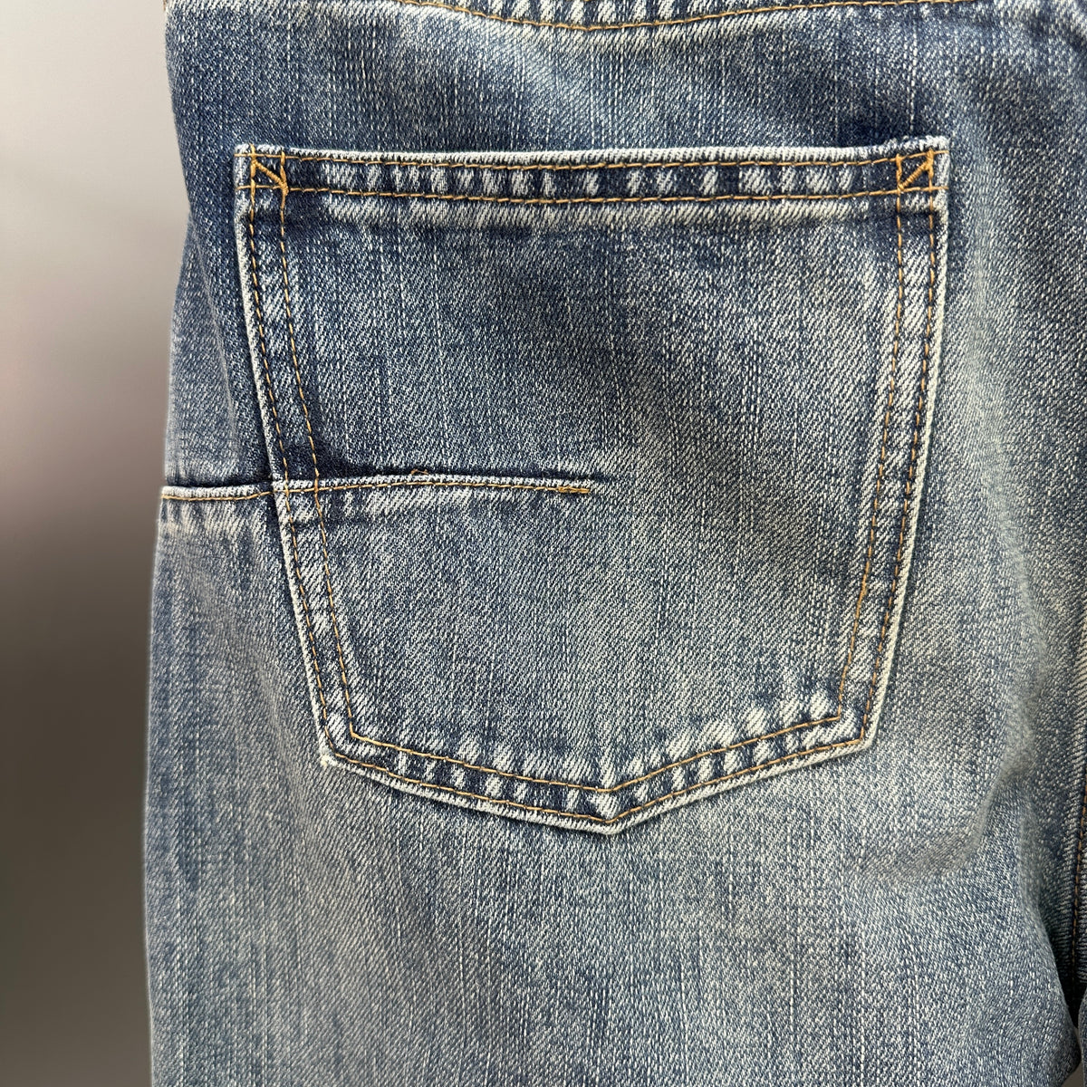 Dior Block Patchwork Denim Pants – Washed Blue