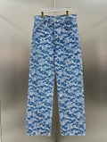 Louis Vuitton Camouflage Monogram Denim Trousers – Washed Blue