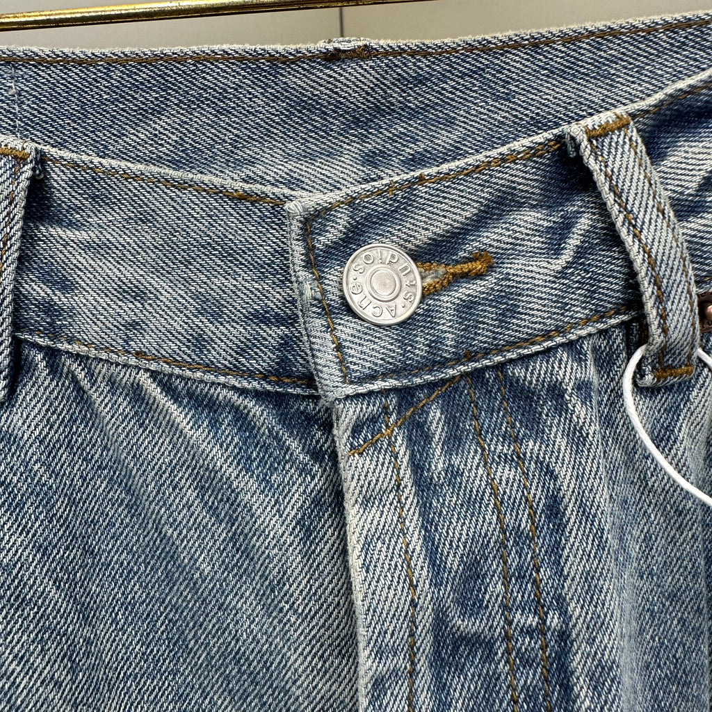 Acne Studios Artist Wash Mud-Tinted Wide-Leg Denim