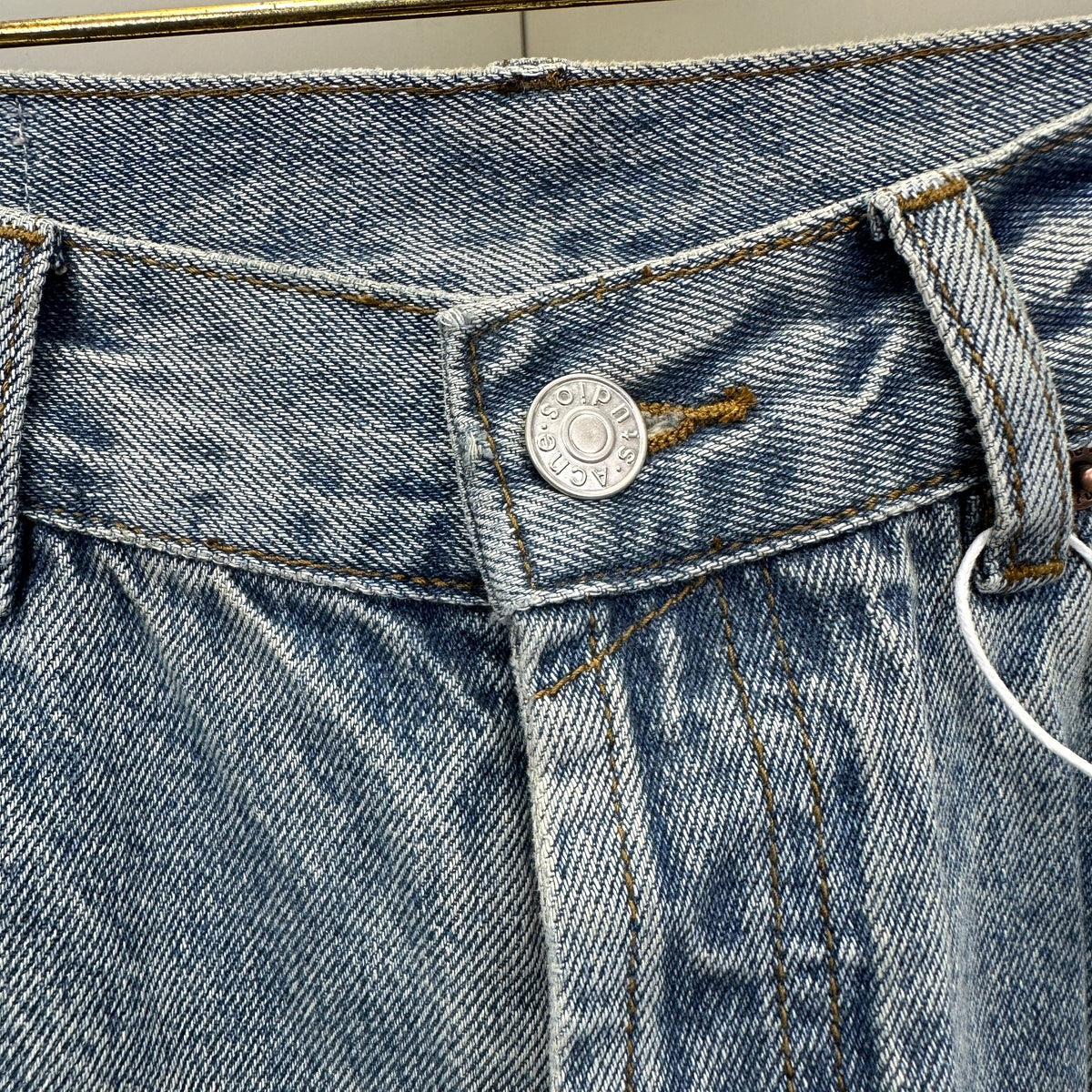 Acne Studios Artist Wash Mud-Tinted Wide-Leg Denim