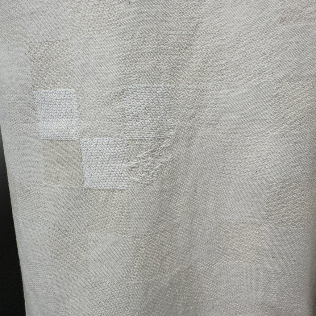 Louis Vuitton Tonal Pixelated Damier Cream Denim Trousers