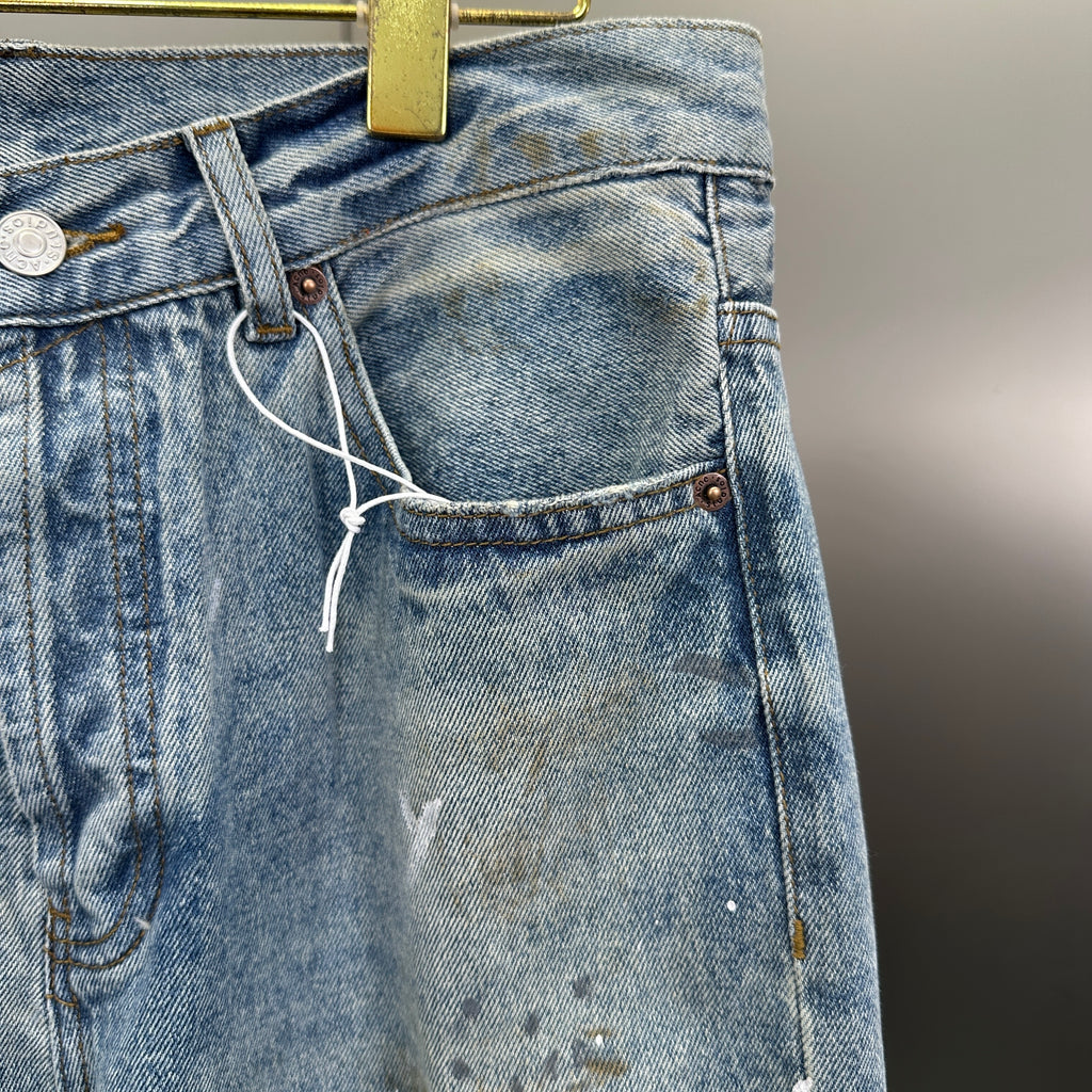 Acne Studios Artist Wash Mud-Tinted Wide-Leg Denim