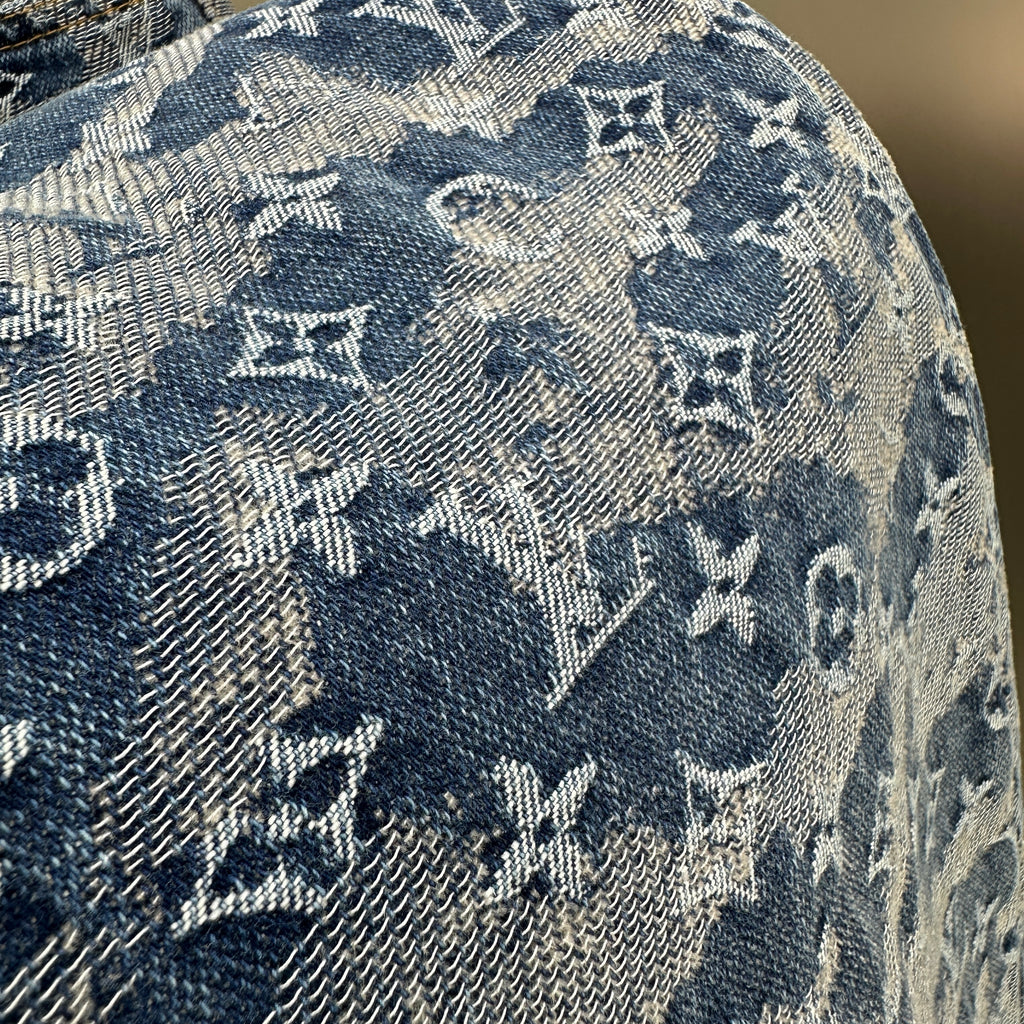 Louis Vuitton Camouflage Monogram Denim Trousers – Washed Blue