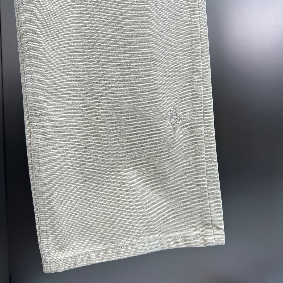 Louis Vuitton Subtle Monogram Motif Off-White Denim Trousers