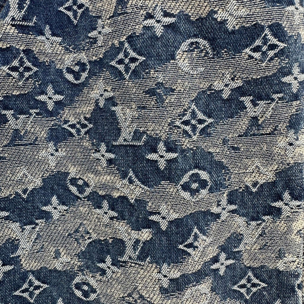 Louis Vuitton Camouflage Monogram Denim Trousers – Washed Blue