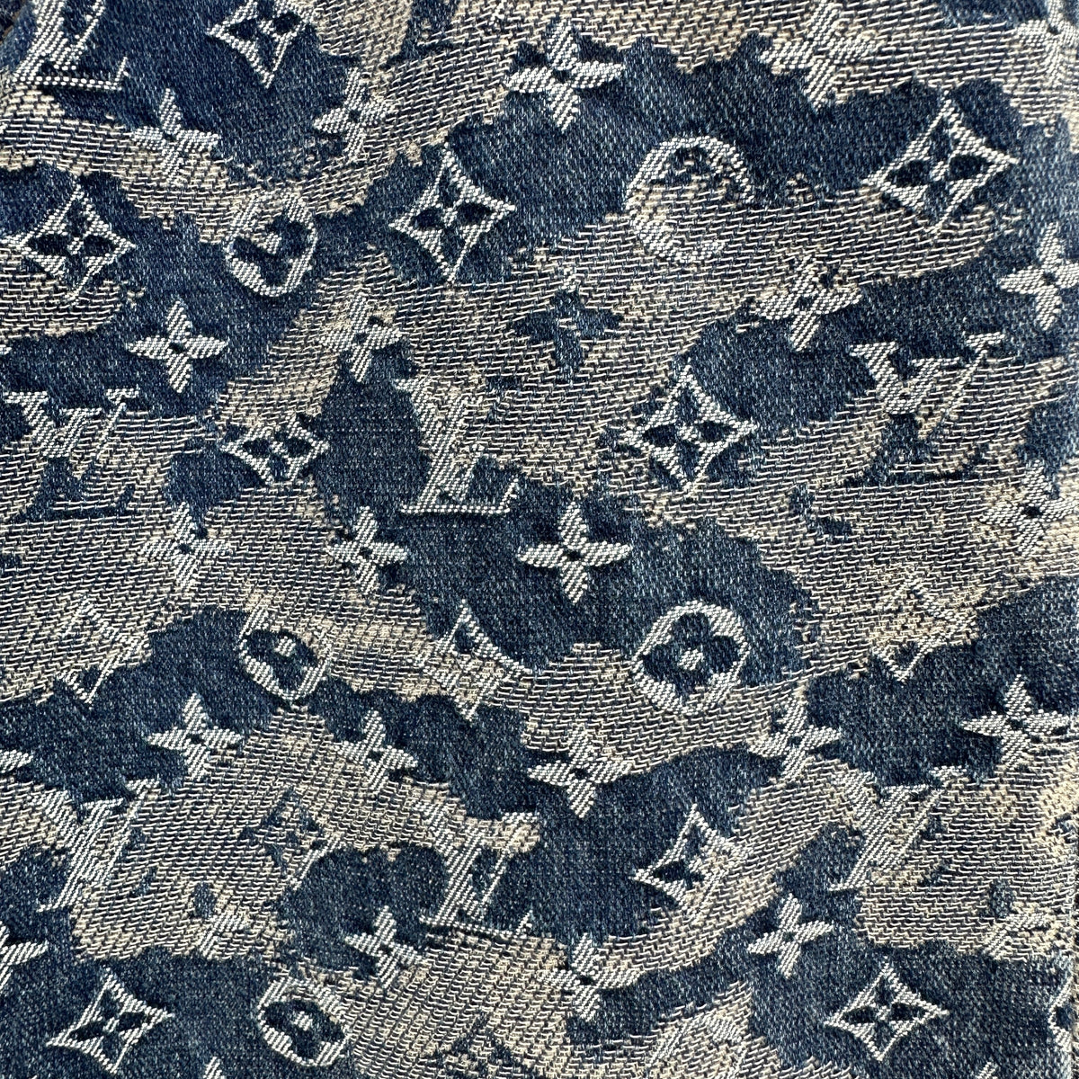 Louis Vuitton Camouflage Monogram Denim Trousers – Washed Blue