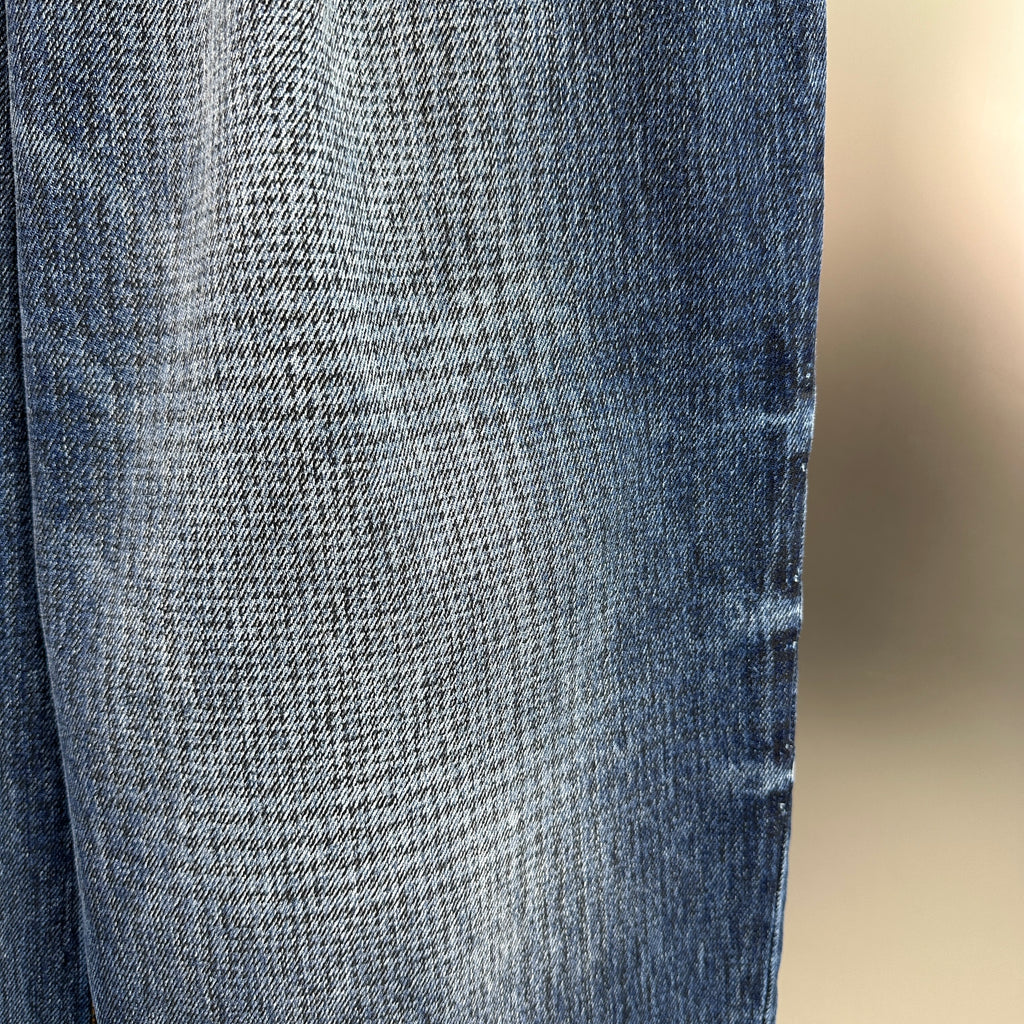 Louis Vuitton Pleated Front Baggy Denim Trousers – Medium Indigo Wash