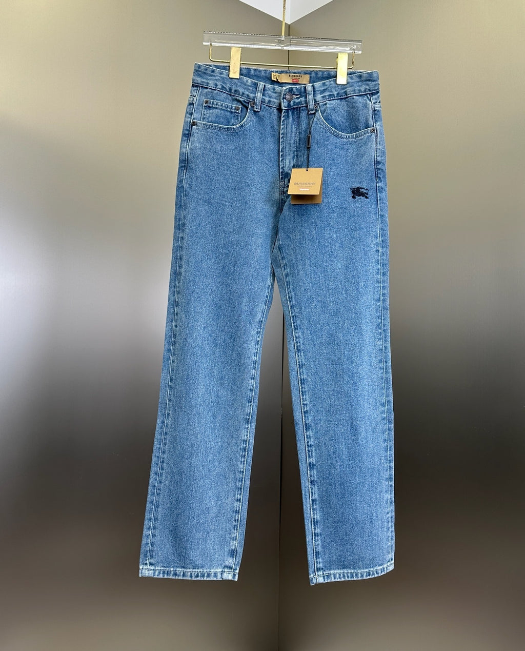 Burberry x Supreme Equestrian Knight Straight-Leg Jeans