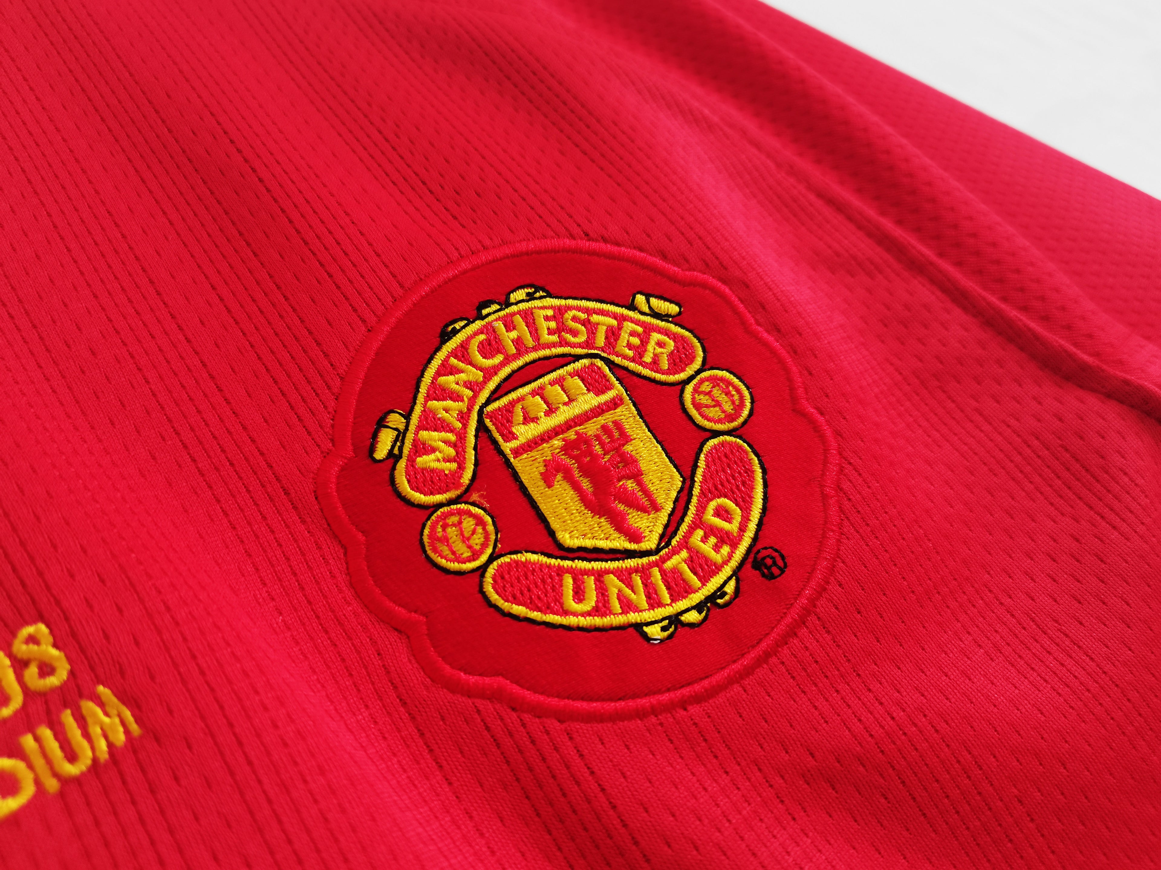 Manchester United 1ra Equipación 2007/08 Manga Larga Edición Final Champions
