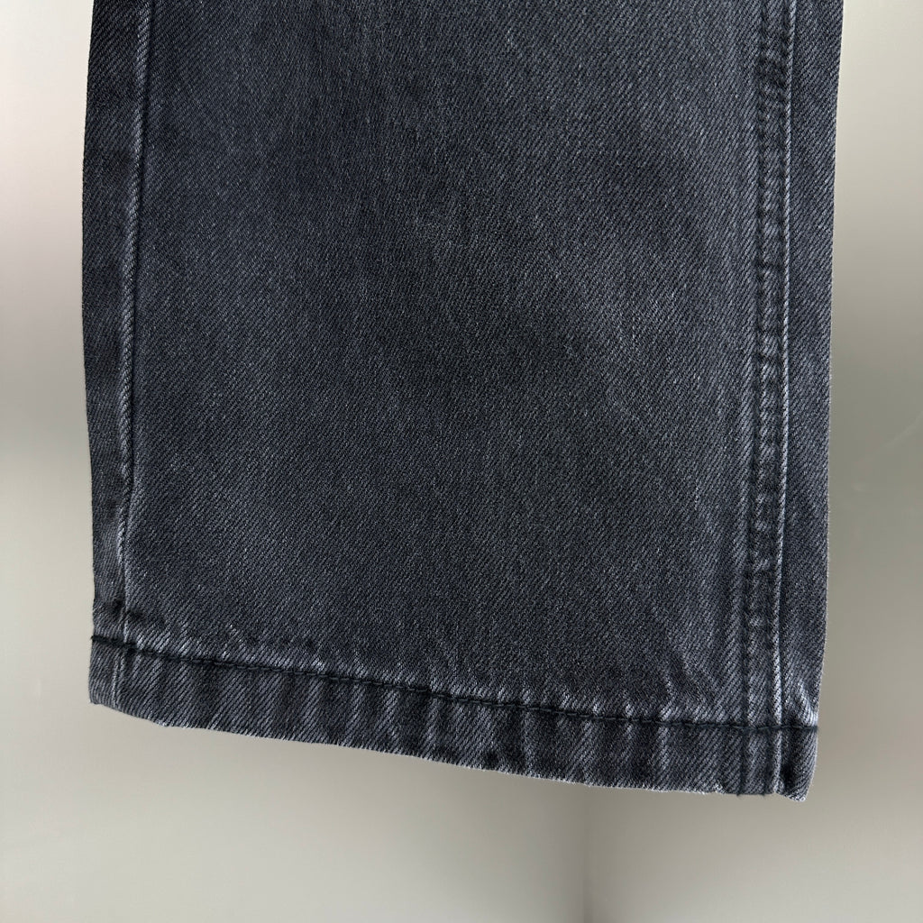 Loewe Anagram Patchwork Straight Denim Pants – Charcoal Black