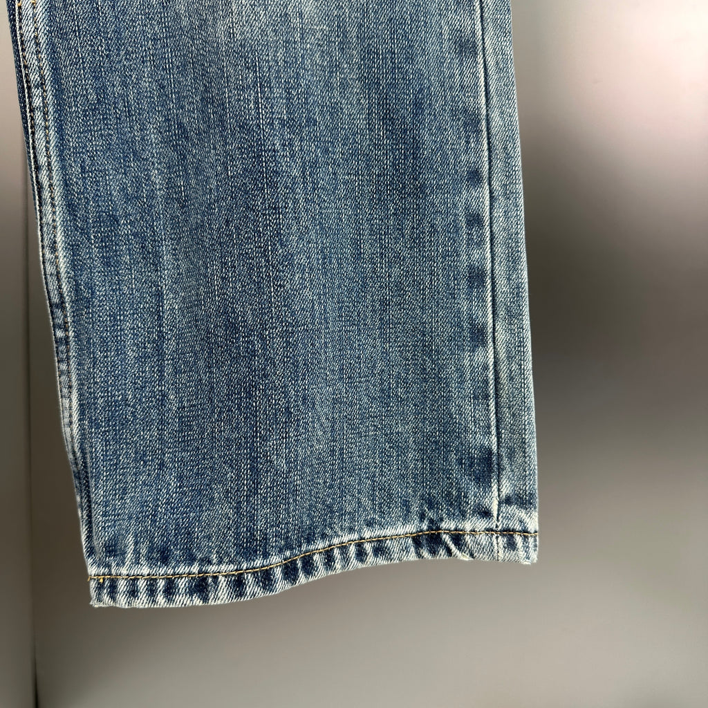 Dior Block Patchwork Denim Pants – Washed Blue