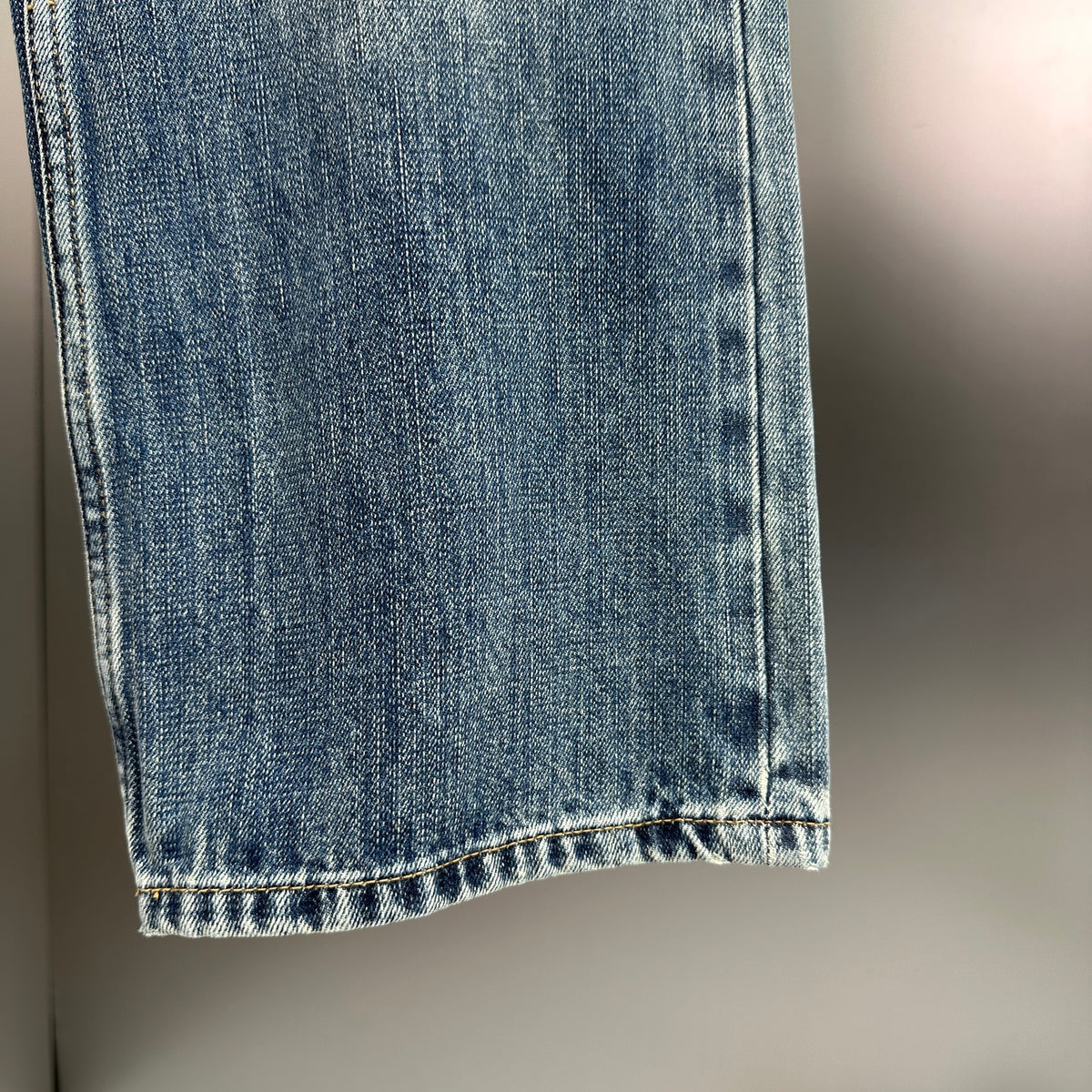 Dior Block Patchwork Denim Pants – Washed Blue