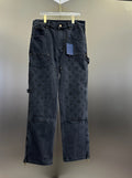 Louis Vuitton Double-Knee Monogram Embossed Carpenter Pants