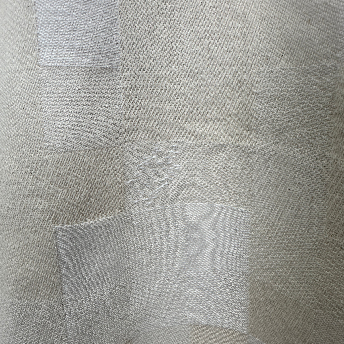 Louis Vuitton Tonal Pixelated Damier Cream Denim Trousers