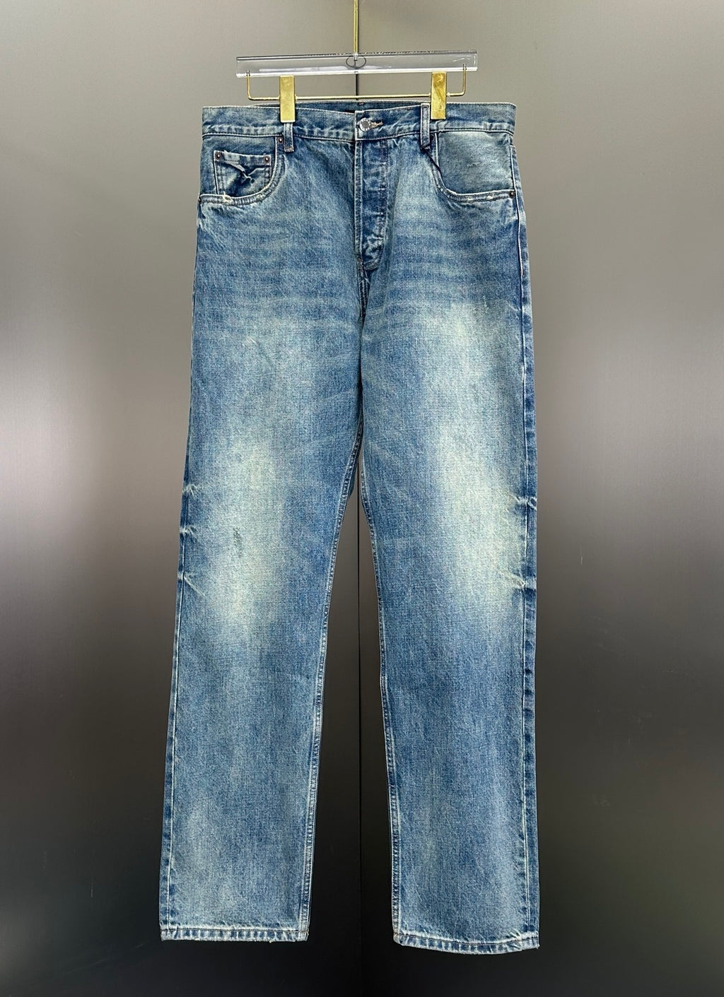 Prada Classic Straight-Fit Faded Blue Jeans