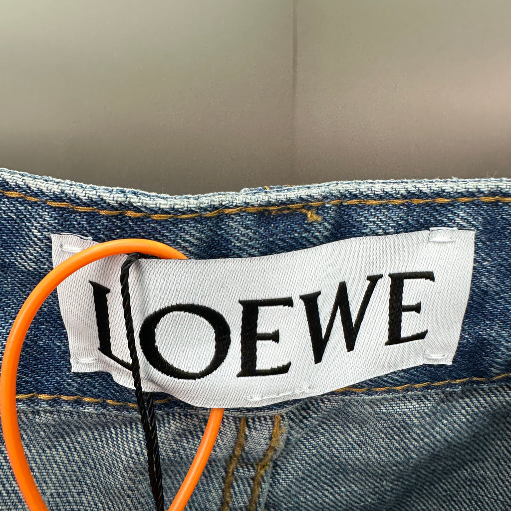 Loewe Faded Blue Denim Pants – Straight Fit
