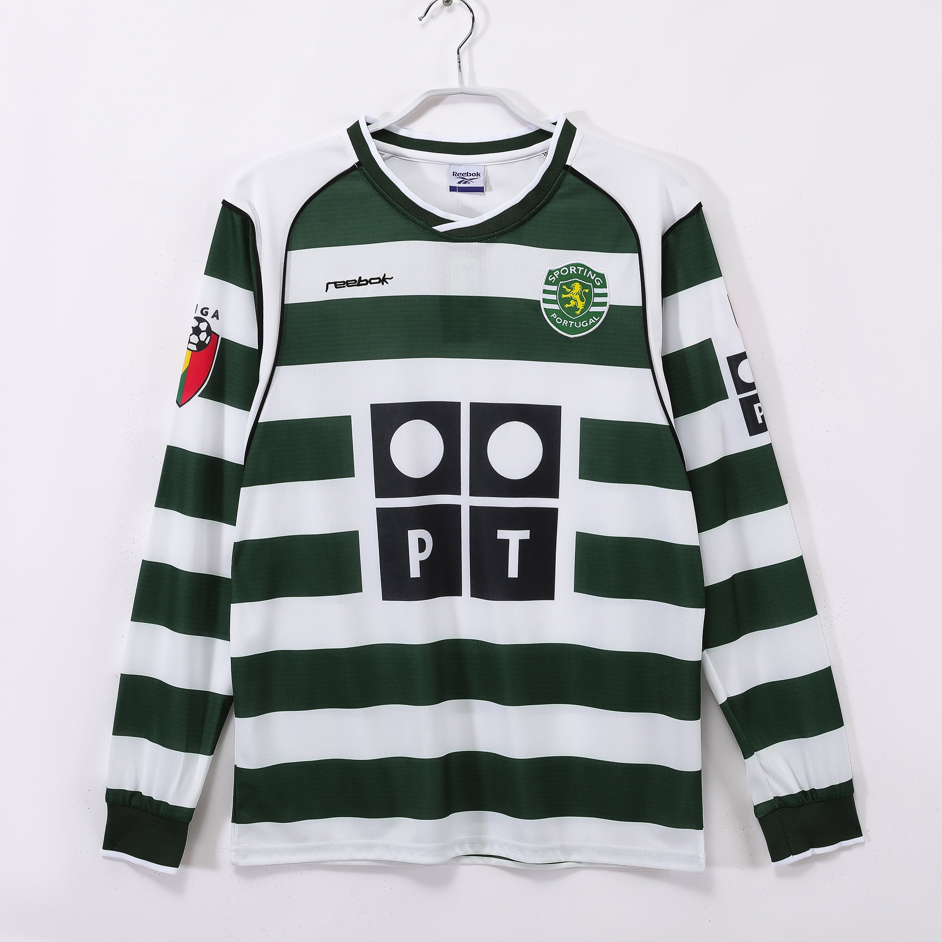 Sporting de Portugal 1ra Equipación 2001/02 Manga Larga