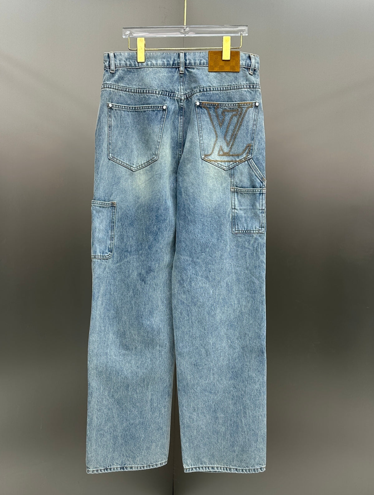 Louis Vuitton Vintage Wash Straight-Fit Workwear Denim Trousers