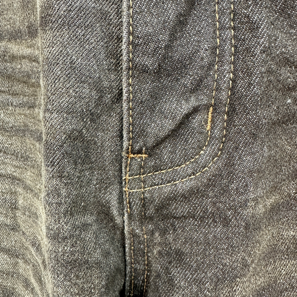 Louis Vuitton Earth Brown Whiskered Straight Denim Trousers