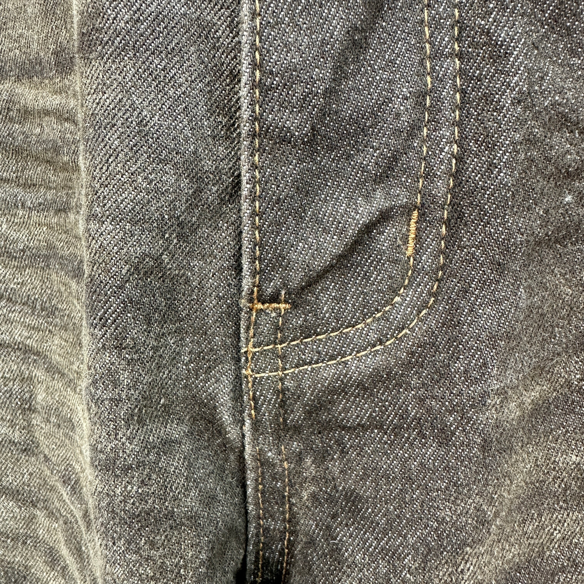 Louis Vuitton Earth Brown Whiskered Straight Denim Trousers