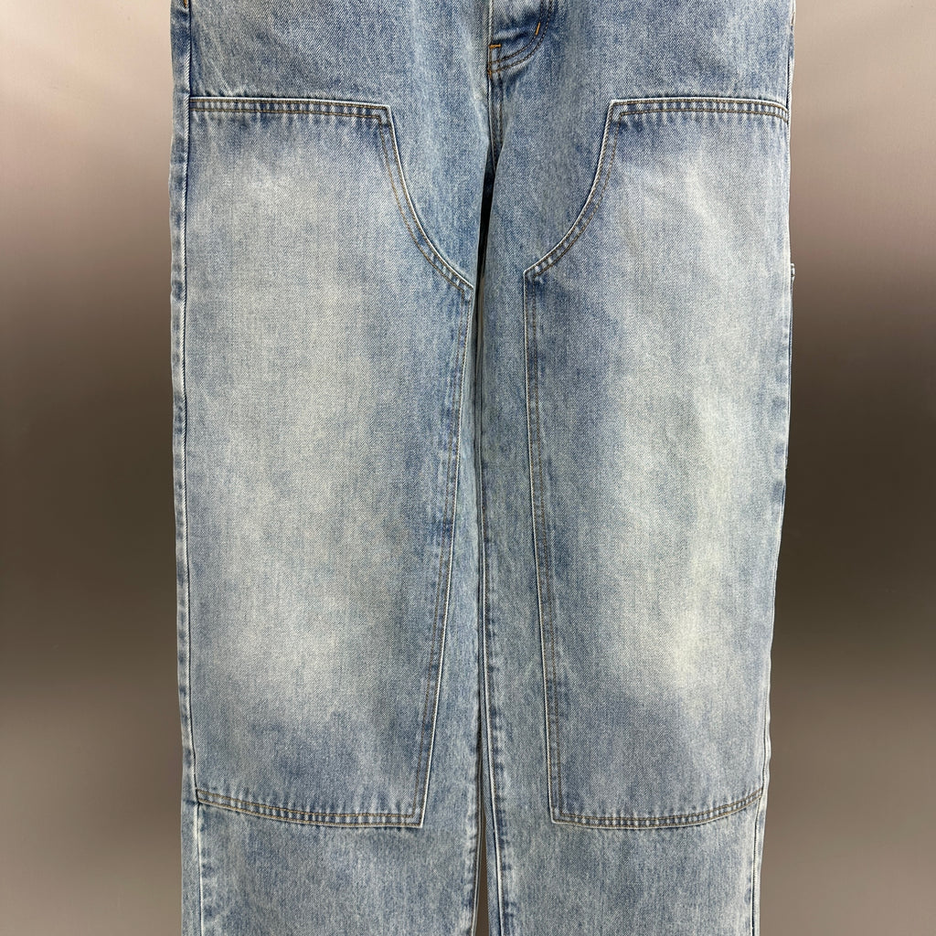 Louis Vuitton Vintage Wash Straight-Fit Workwear Denim Trousers