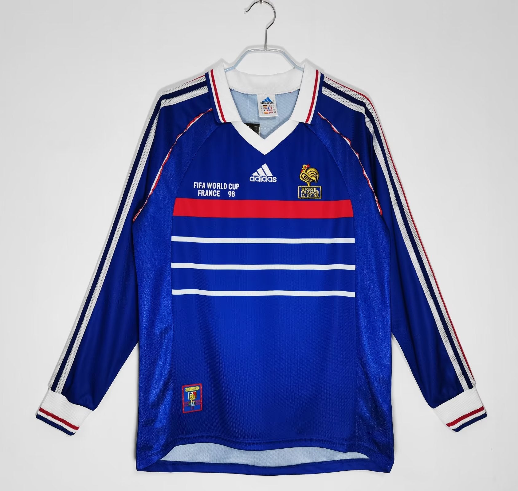Francia 1ra Equipación 1998 Edición Final Mundial Manga Larga