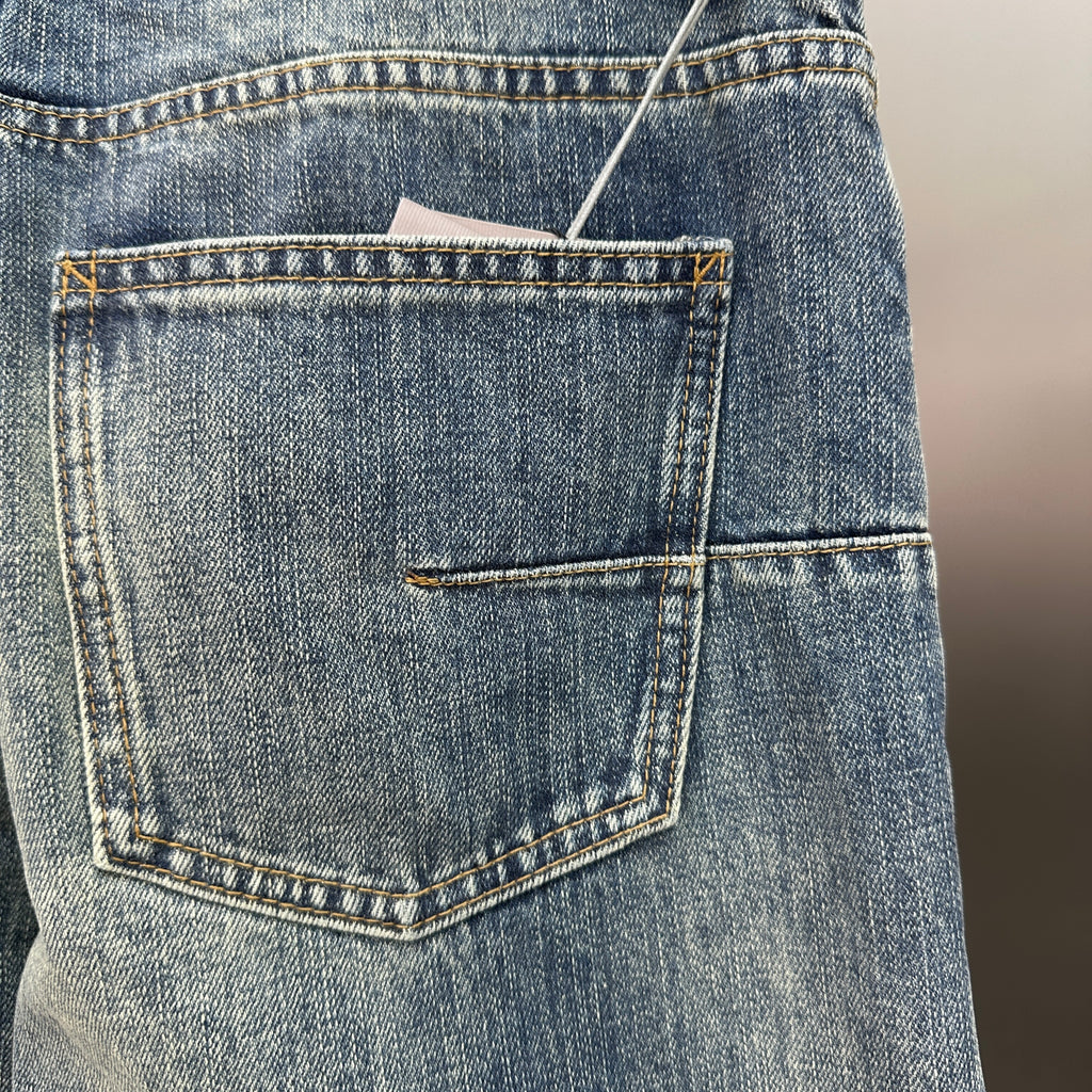Dior Block Patchwork Denim Pants – Washed Blue