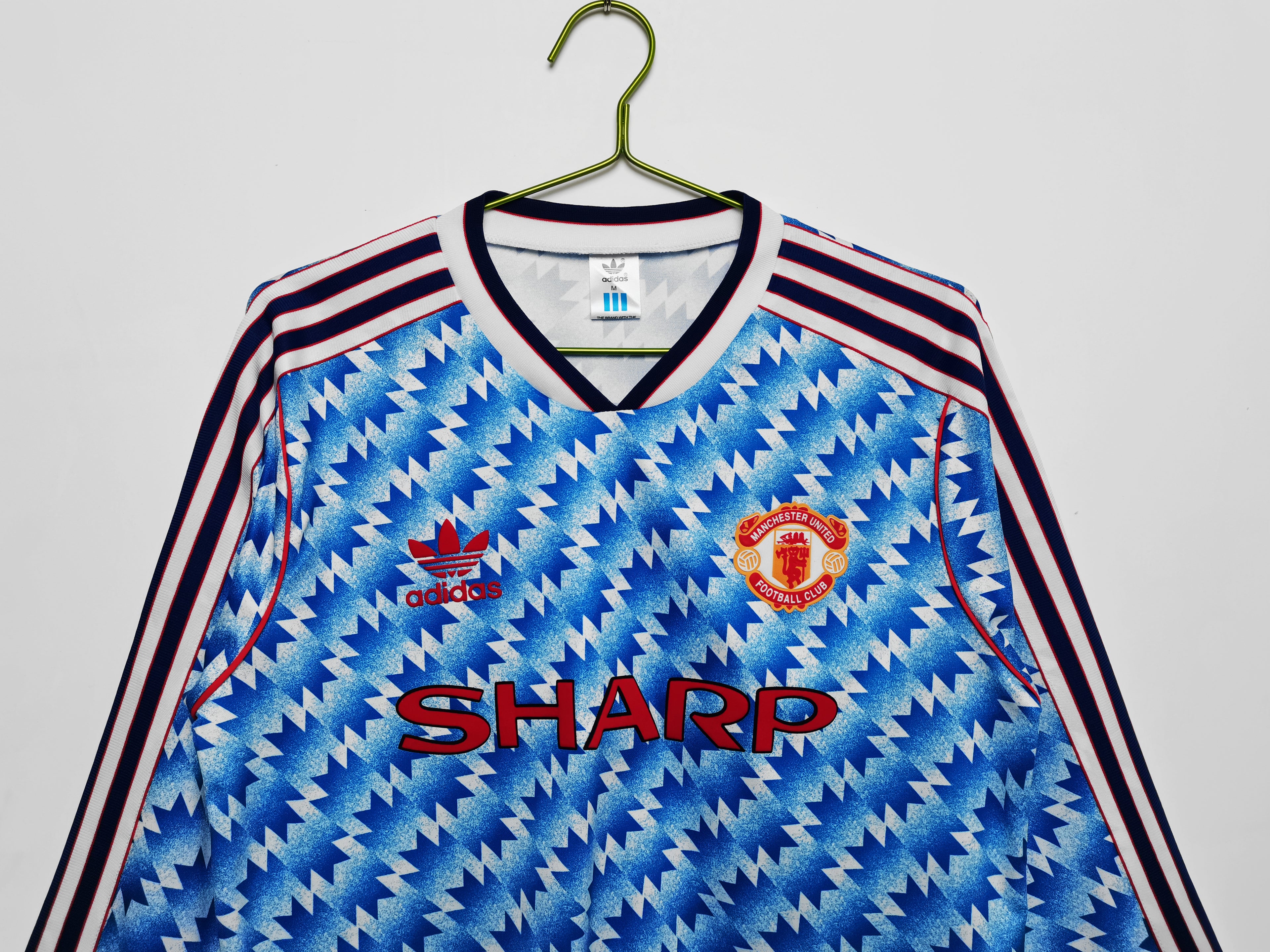 Manchester United 2da Equipación 1990/91 Manga Larga