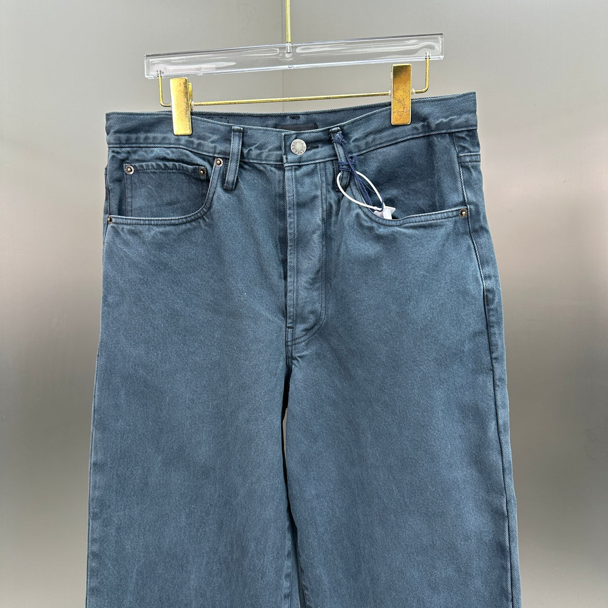Prada Classic Straight-Fit Faded Dark Slate Jeans