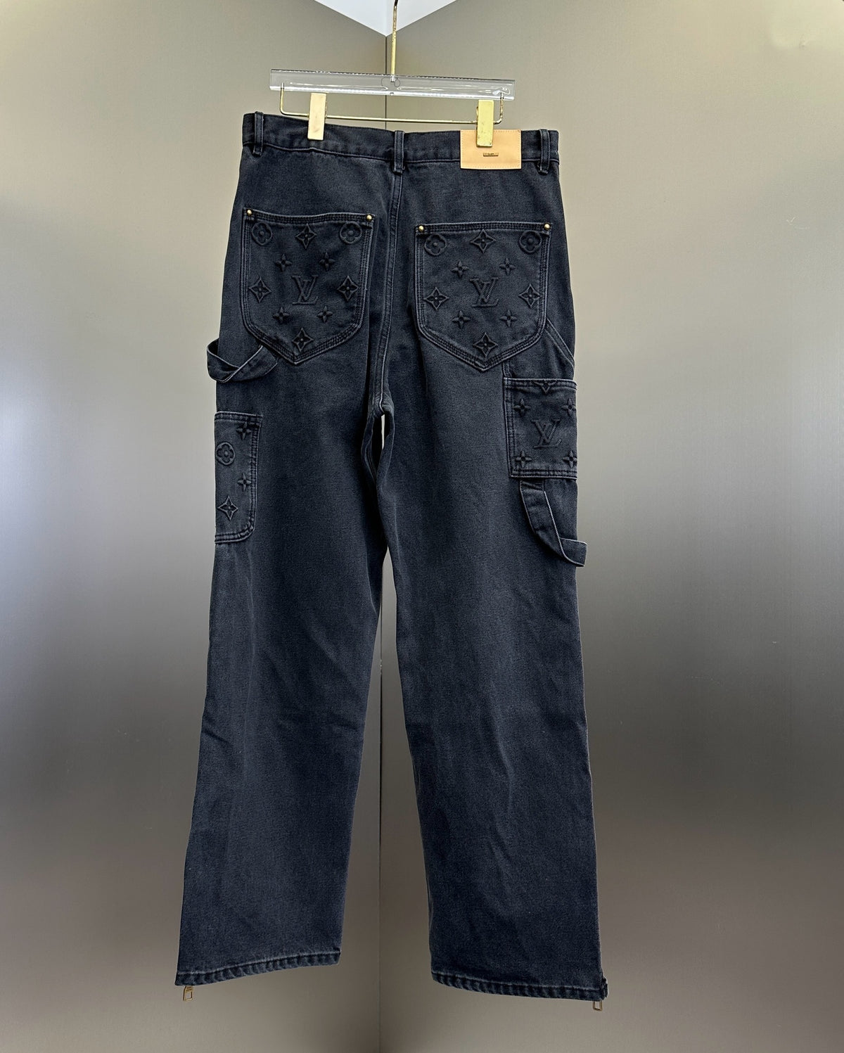 Louis Vuitton Double-Knee Monogram Embossed Carpenter Pants