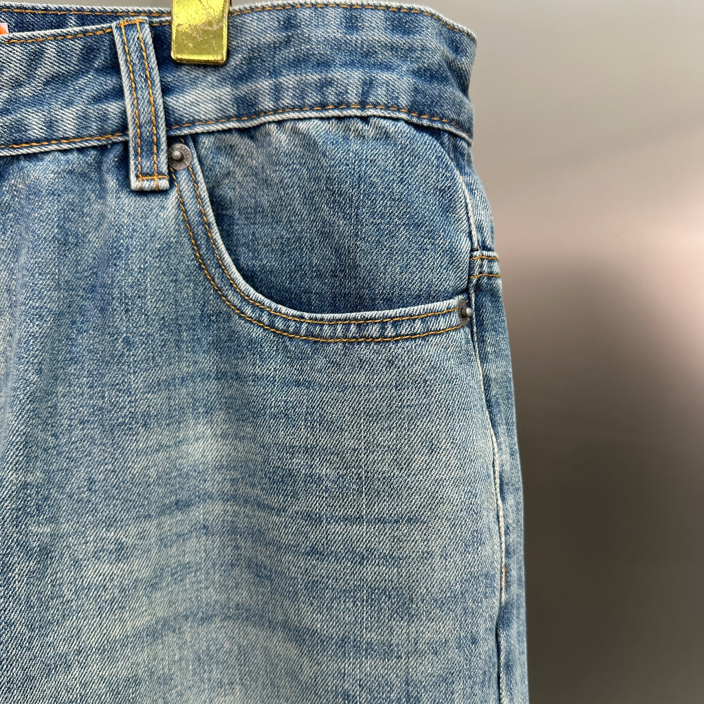 Loewe Faded Blue Denim Pants – Straight Fit