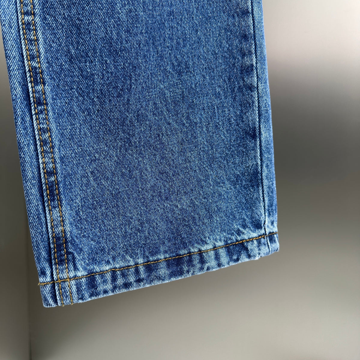 Loewe Anagram Patchwork Straight Denim Pants – Mid-Blue Wash