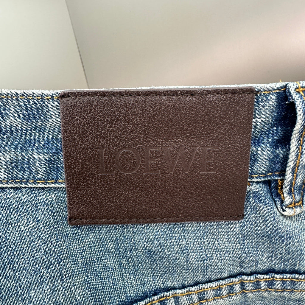 Loewe Faded Blue Denim Pants – Straight Fit