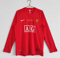 Manchester United 1ra Equipación 2007/08 Manga Larga Edición Final Champions