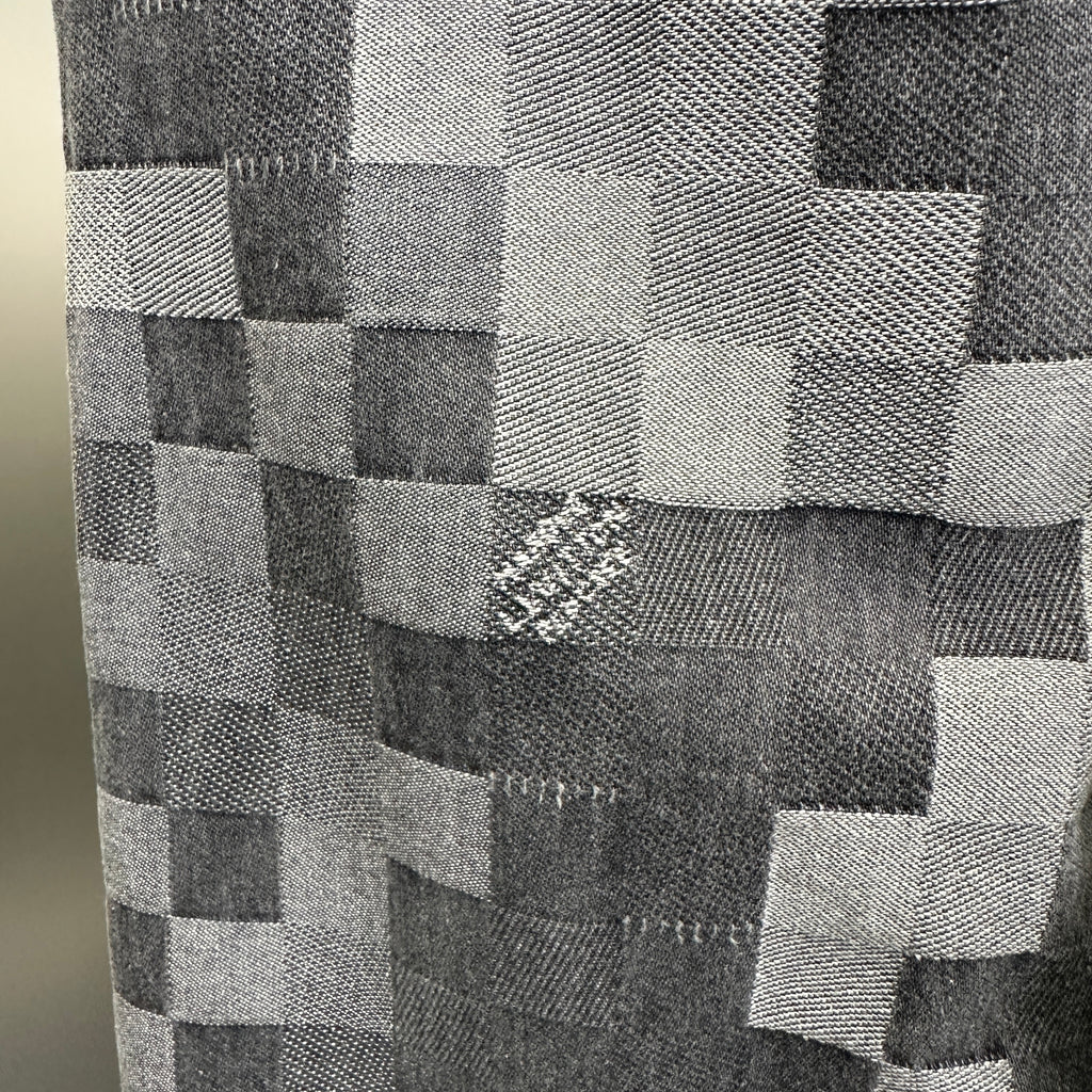 Louis Vuitton Pixelated Damier Charcoal Denim Trousers with Heritage Inscription