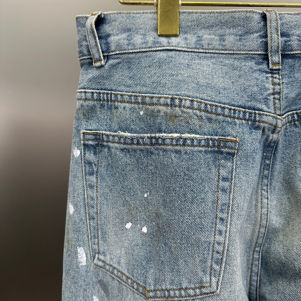 Acne Studios Artist Wash Mud-Tinted Wide-Leg Denim