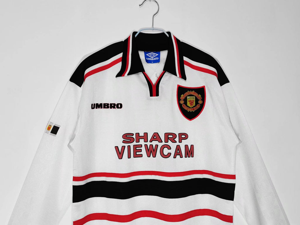 Manchester United 2da Equipación 1998/99 Manga Larga