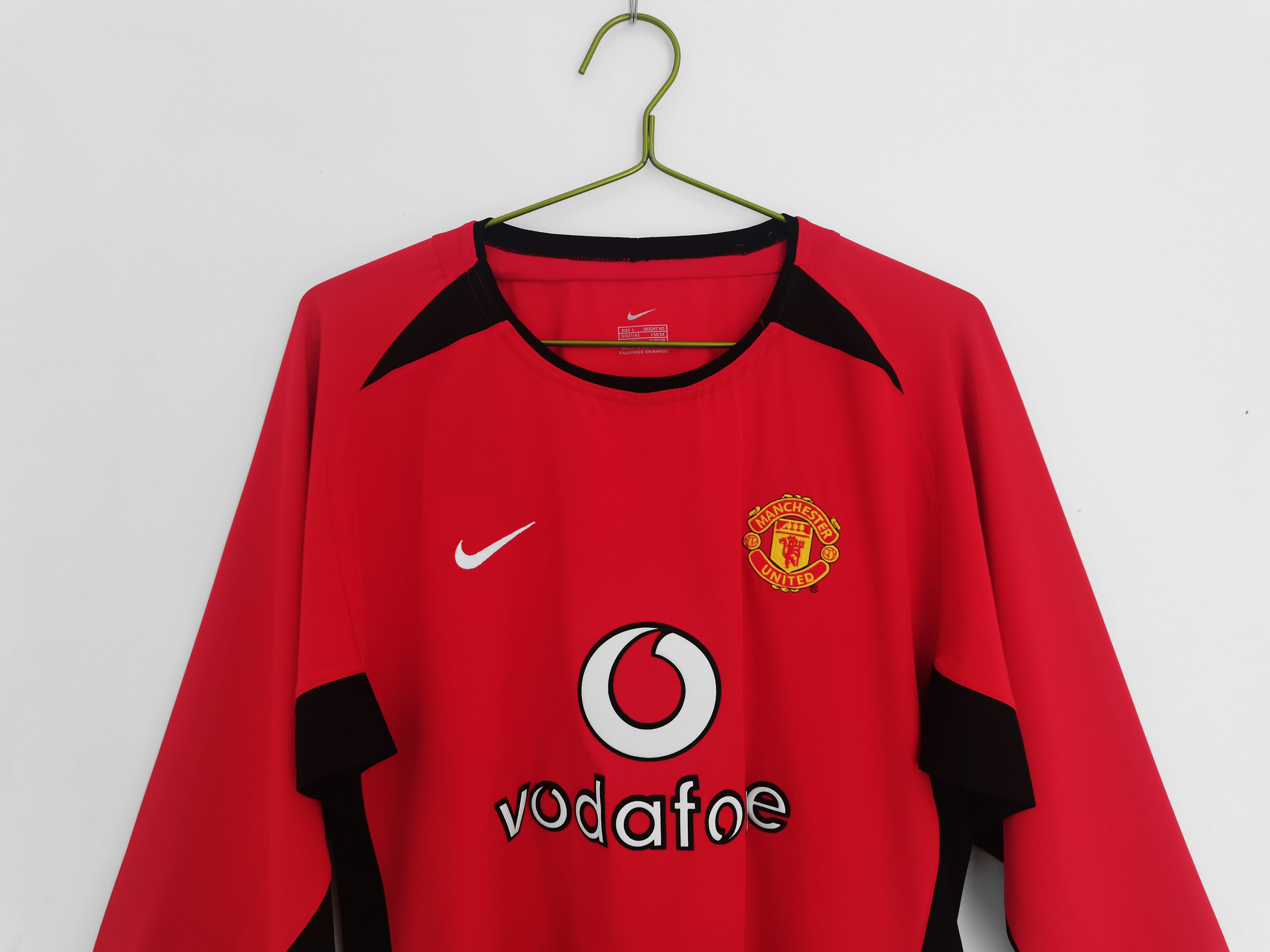 Manchester United 1ra Equipación 2002/03 Manga Larga
