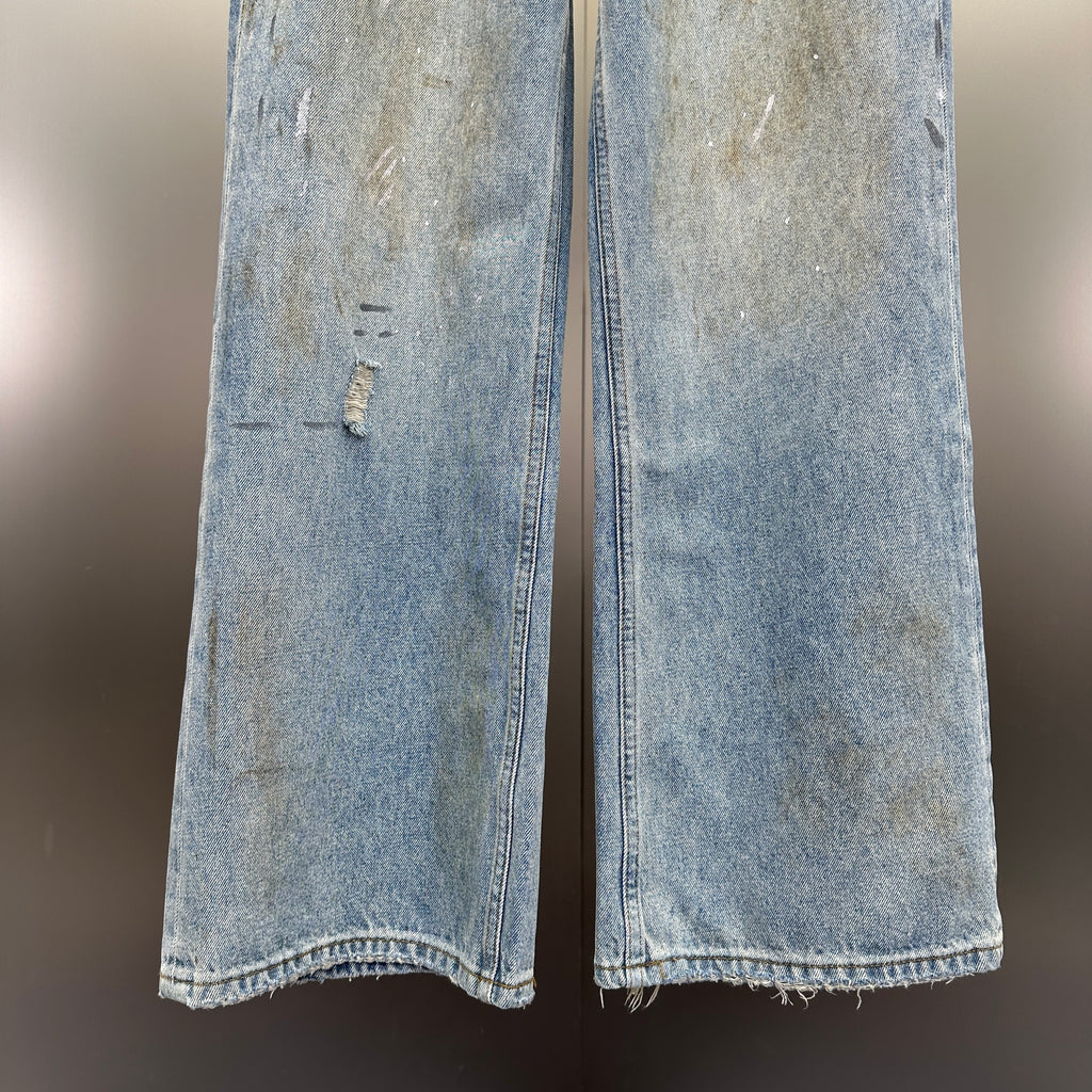 Acne Studios Artist Wash Mud-Tinted Wide-Leg Denim