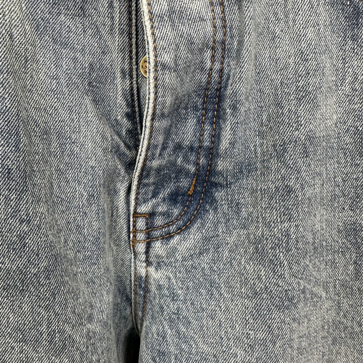 Louis Vuitton Light Indigo Denim Trousers with Heritage Leather LV Patch