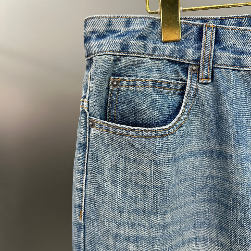 Loewe Faded Blue Denim Pants – Straight Fit