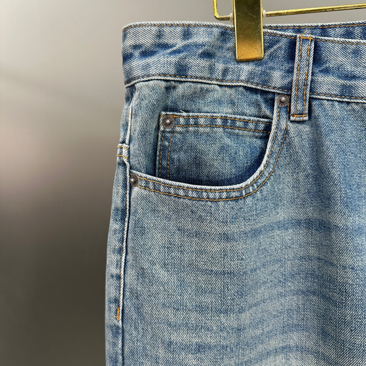 Loewe Faded Blue Denim Pants – Straight Fit
